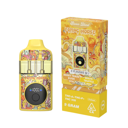Flying Horse Stoner Blend Disposable (3 Flavors in 1 - 9 Grams) stoner/black Edition