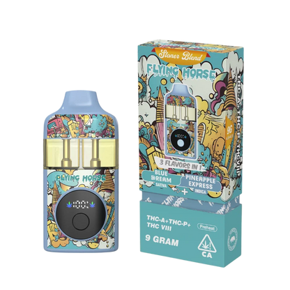 Flying Horse Stoner Blend Disposable (3 Flavors in 1 - 9 Grams) stoner/black Edition