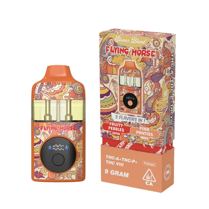 Flying Horse Stoner Blend Disposable (3 Flavors in 1 - 9 Grams) stoner/black Edition