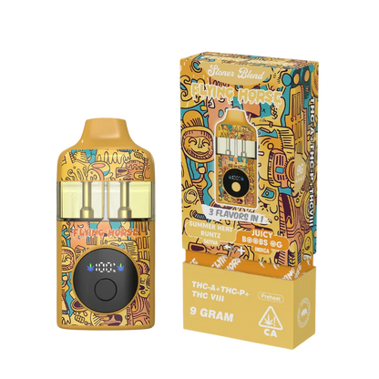 Flying Horse Stoner Blend Disposable (3 Flavors in 1 - 9 Grams) stoner/black Edition