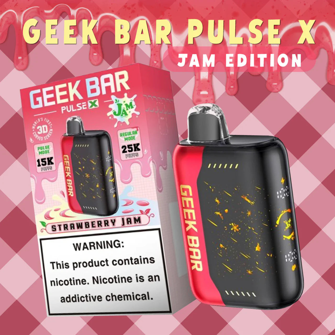 Geek Bar Pulse X 25K Puff Disposable Device – 25000 Puffs