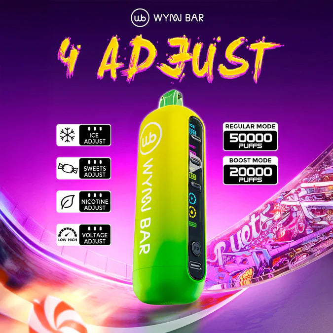 Wynn Bar "4 ADJUST" 50K Disposable Device - 50000 Puffs