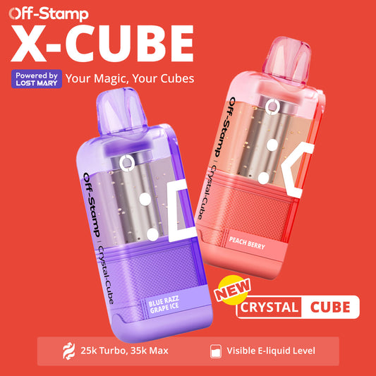 Off-Stamp X-CUBE Crystal Cube 35K Disposable POD Powered By LOST MARY – 35000 Puffs