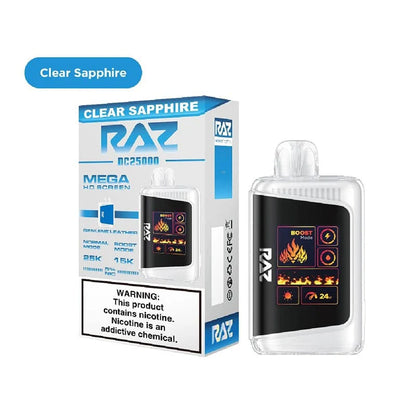 RAZ DC25000 Disposable Vape (5% & 0% Nic 25,000 Puffs)