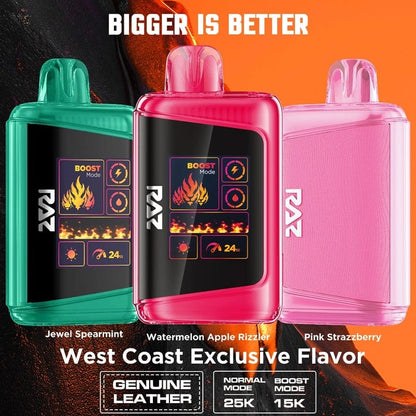 RAZ DC25000 Disposable Vape (5% & 0% Nic 25,000 Puffs)