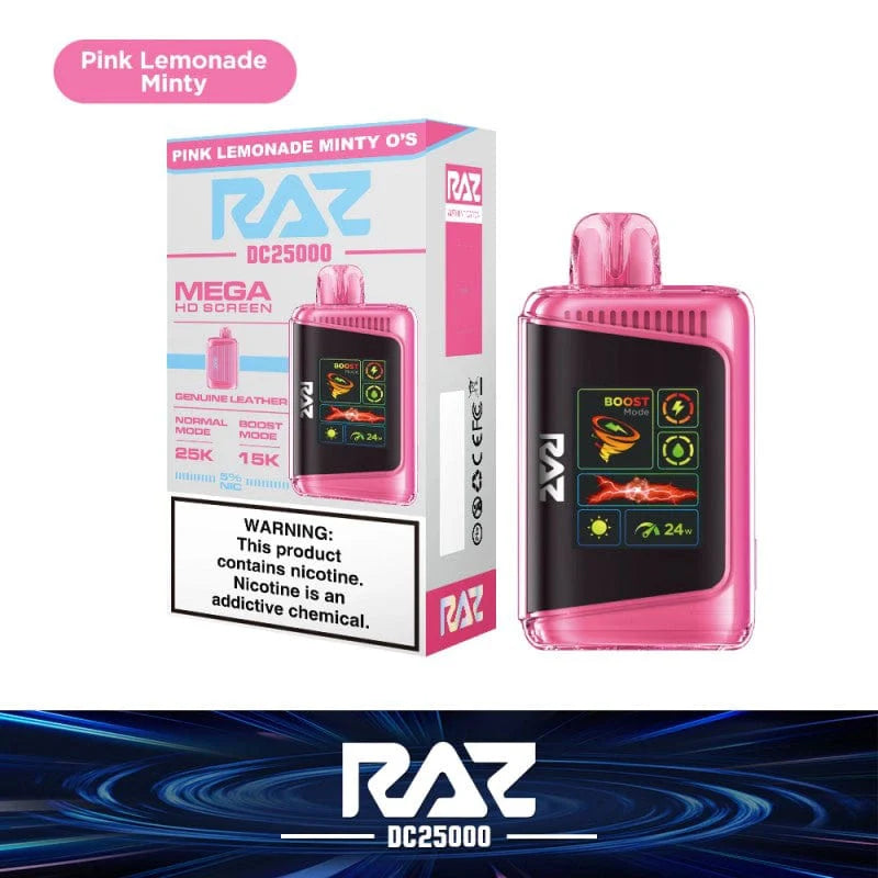 RAZ DC25000 Disposable Vape (5% & 0% Nic 25,000 Puffs)