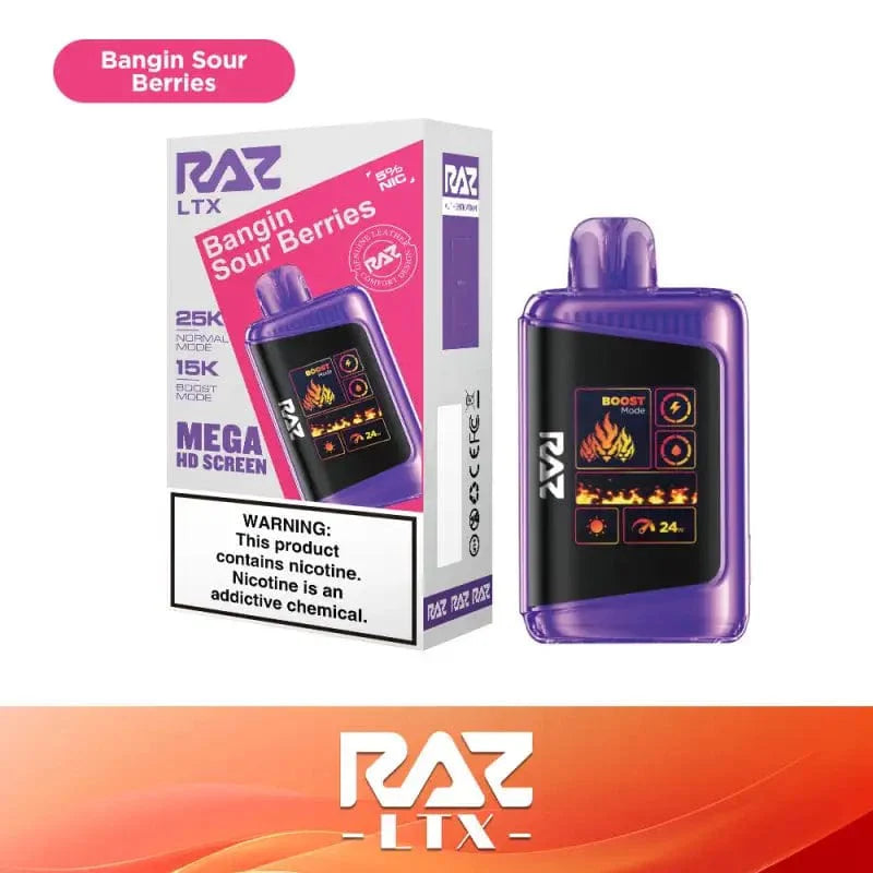 RAZ DC25000 Disposable Vape (5% & 0% Nic 25,000 Puffs)