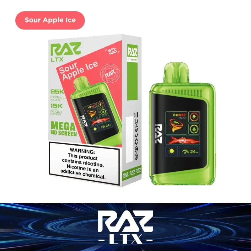 RAZ DC25000 Disposable Vape (5% & 0% Nic 25,000 Puffs)
