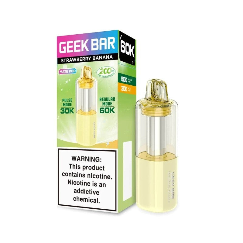 strawberry banana geek bar mate 60000 disposable pod