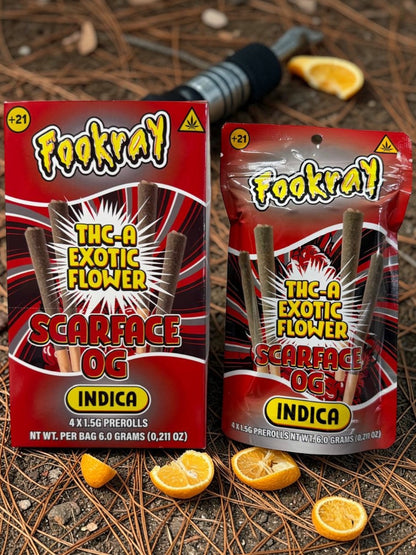 Fookray Thc-A pre rolls 4 count 1.5Gm each