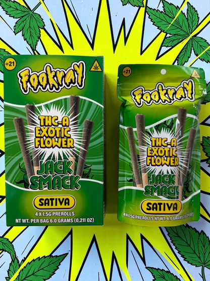 Fookray Thc-A pre rolls 4 count 1.5Gm each
