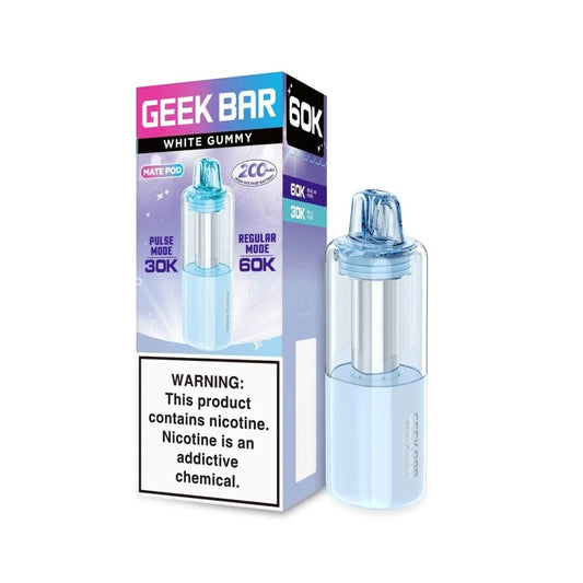 white gummy geek bar mate 60k pod