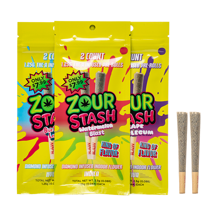 Zour Stash THCA Infused Prerolls 2.5G - Default